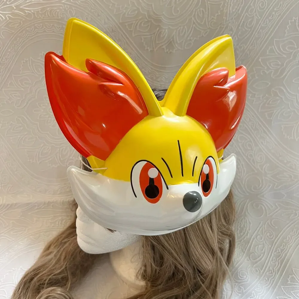 Pokemon Fennekin Festival Omen Mask Children's Sunmer Festival Fox Mask